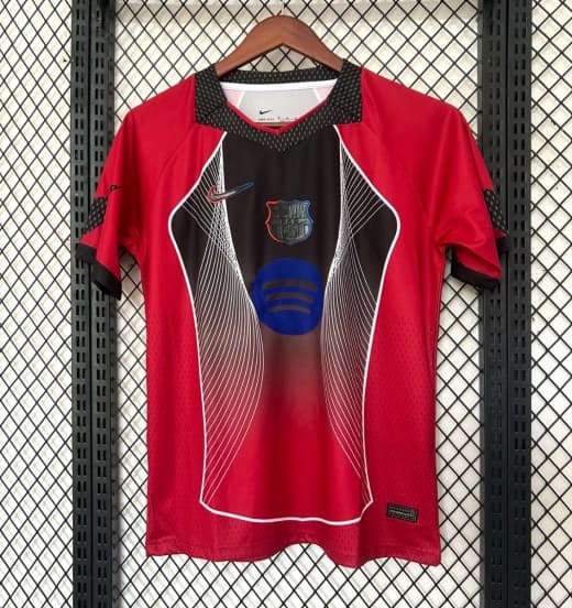 25/26 Barcelona Red with Black Panel Spotify Jersey — jersey