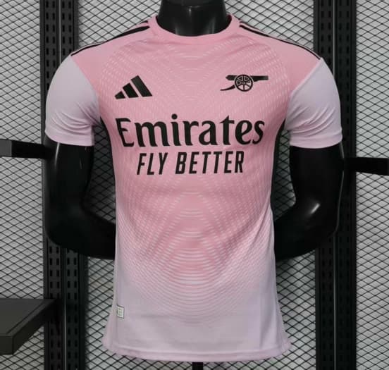 Player Version 25/26 Arsenal Pink Pre-Match Jersey — Arsenal Football Club
