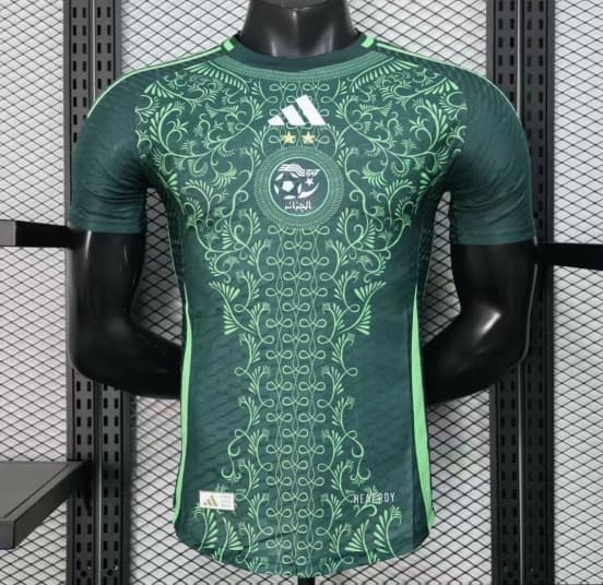 Player Version 2025 Algeria Green Jersey — Selección de fútbol de Argelia