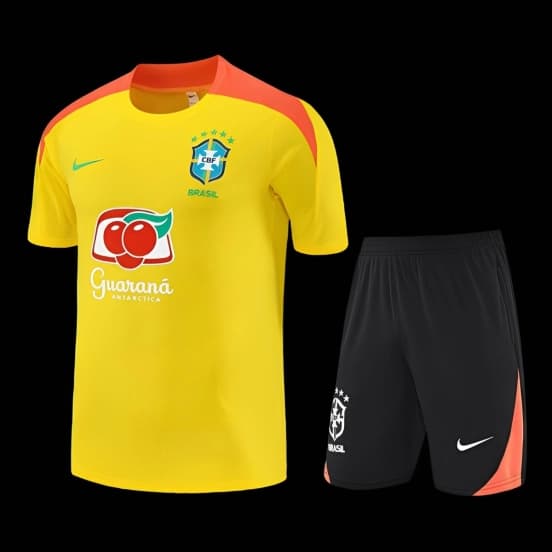 25/26 Brazil Yellow with XS Short Sleeve+Soccer Shorts — Selección de fútbol de Brasil
