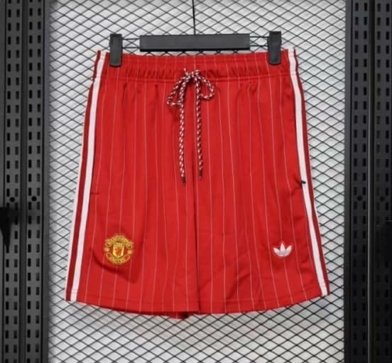 Player Version 25/26 Manchester United Red Adidas Original Shorts — jersey