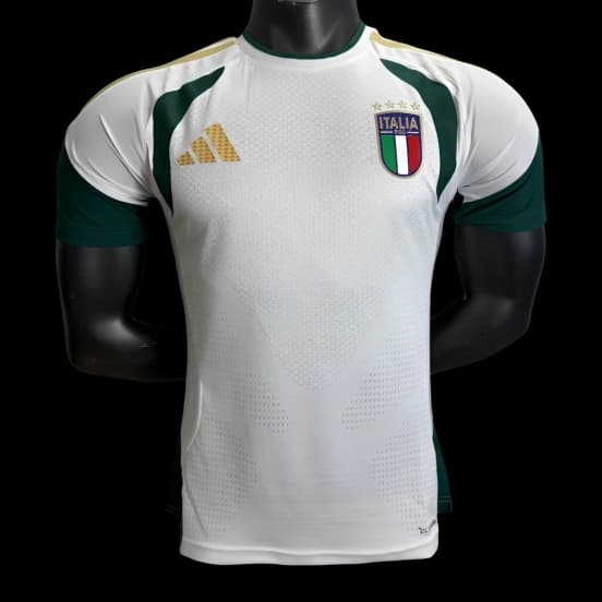 Player Version 2026 Italy White Training Pre-Match Jersey — Selección de fútbol de Italia