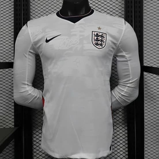 25/26 Player Version  England Home Long Sleeve Jersey — Selección de fútbol de Inglaterra