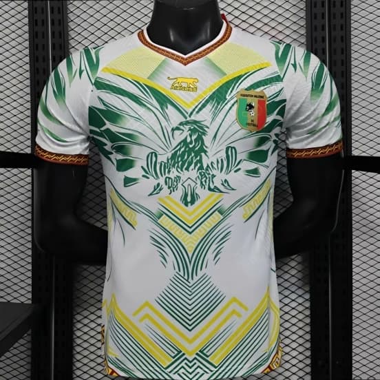 Player Version 2026 Mali Away White with Eagle Pattern Jersey — Selección de fútbol de Malí