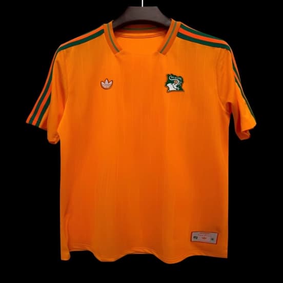 2026 Ivory Coast Adidas Terrace Icons Orange Jersey — jersey