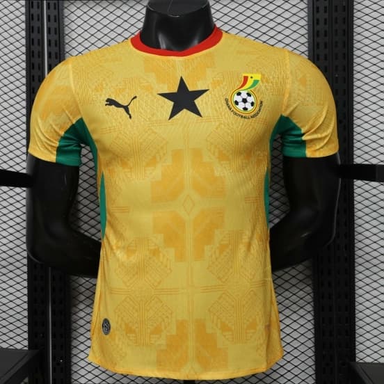 Player Version 26/27 Ghana  Away  Yellow & Green/Red Accent Jersey — Selección de fútbol de Ghana