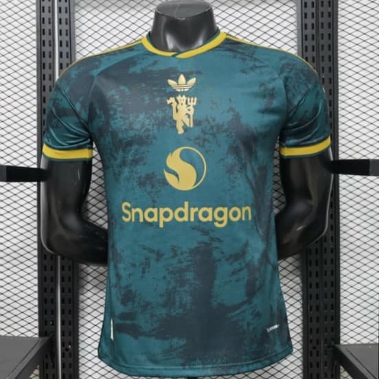 Player Version 26/27 Manchester United Teal & Gold Third Special Edition Jersey — jersey