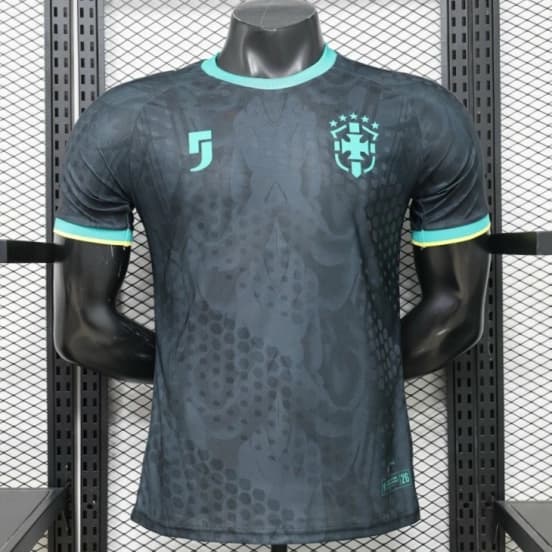 Player Version 26/27  Brazil  Charcoal Black & Mint Teal  Special Edition Jersey — jersey
