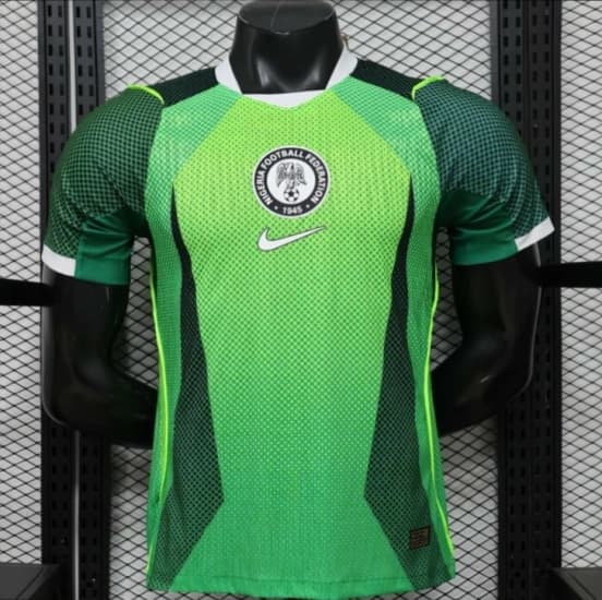 Player Version 26/27 Nigeria Volt Green & Dark Green  Home Jersey — Selección de fútbol de Nigeria