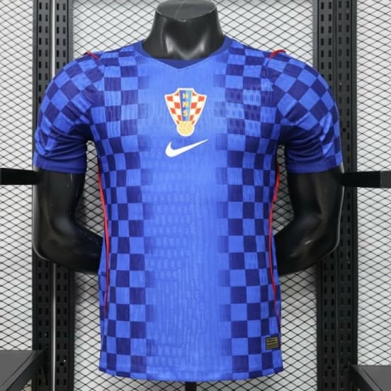 Player Version 2026 Croatia Away Blue  Jersey — Selección de fútbol de Croacia