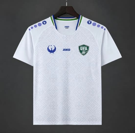 2026 Uzbekistan Home White/Blue Jersey — imagen 1
