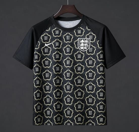 2026 England Women's 500th Game Black Special Edition Training Jersey — jersey
