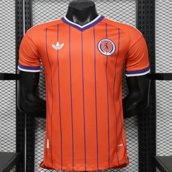 Player Version 26/27 Scotland Away Orange with Purple Pinstripe Jersey — jersey
