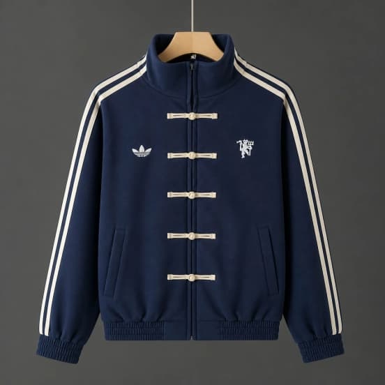 26/27 Manchester United  x Adidas New Year Limited Edition Navy Track Jacket — jersey