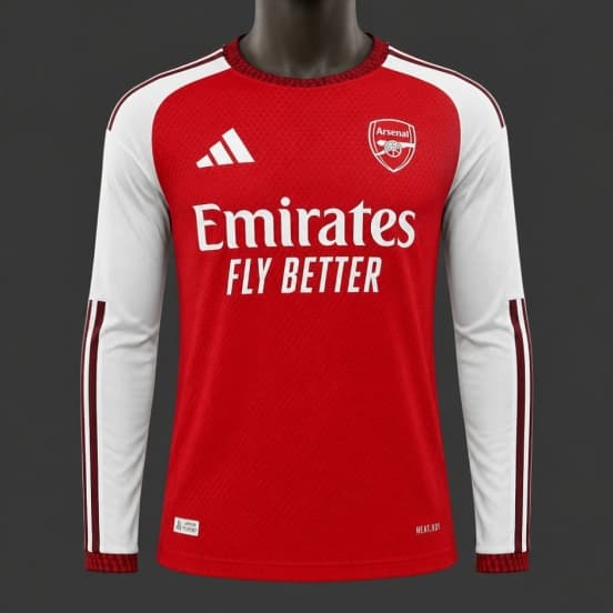 Player Version 26/27 Arsenal Home Long Sleeve Jersey — jersey