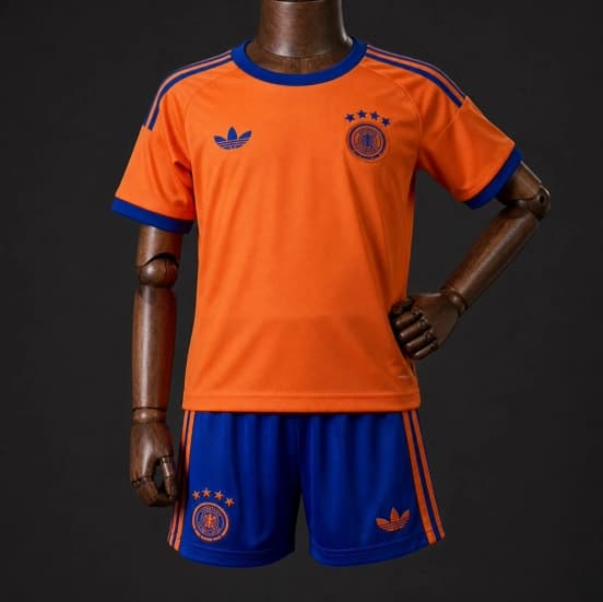 2026 Kids Germany Goalkeeper Orange Jersey — jersey