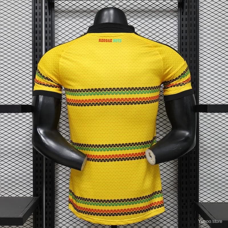 Player Version 2027 Jamaica Home Yellow with Reggae Stripe Jersey — imagen 3
