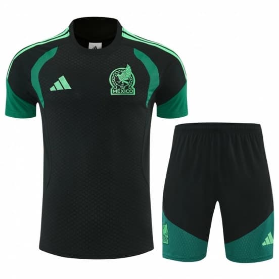 26/27 Mexico Black Short Sleeve+Soccer Shorts — jersey