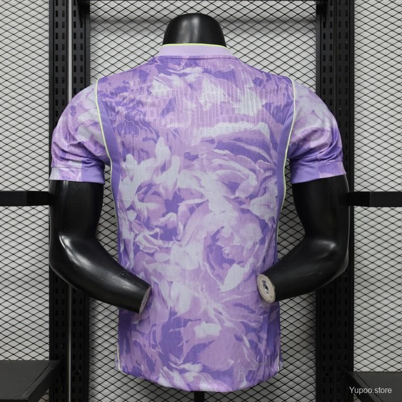 Player Version 2027 South Korea Away Purple Floral Jersey — imagen 2