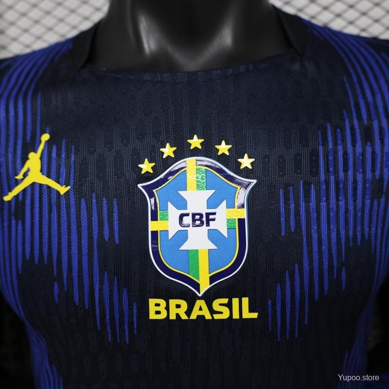 Player Version 26/27 Brazil Navy Blue Special Edition Long Sleeve Jersey — imagen 9
