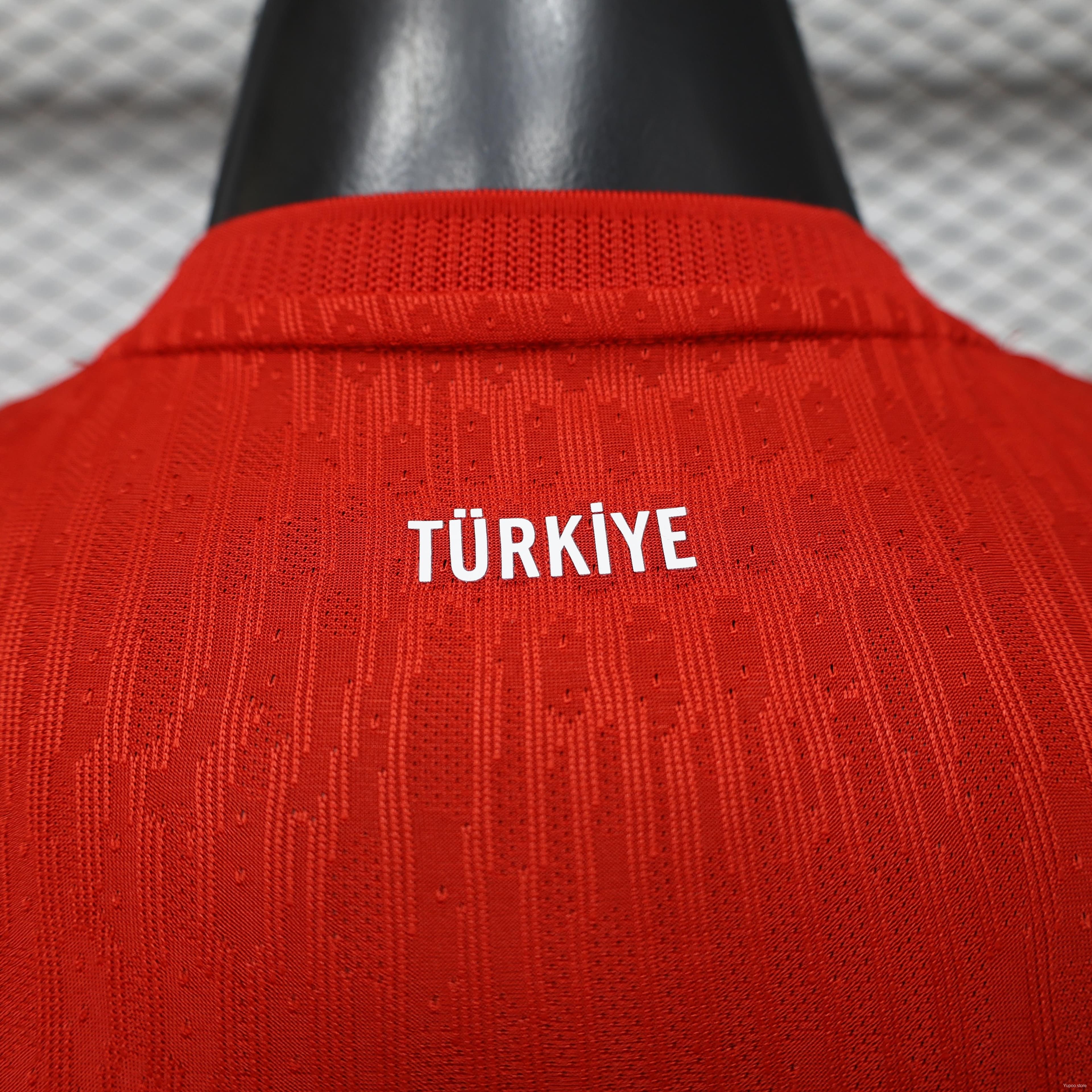Player Version 26/27 Turkey Home  Red & Dark Red Ebru Marbling Print Jersey — imagen 6