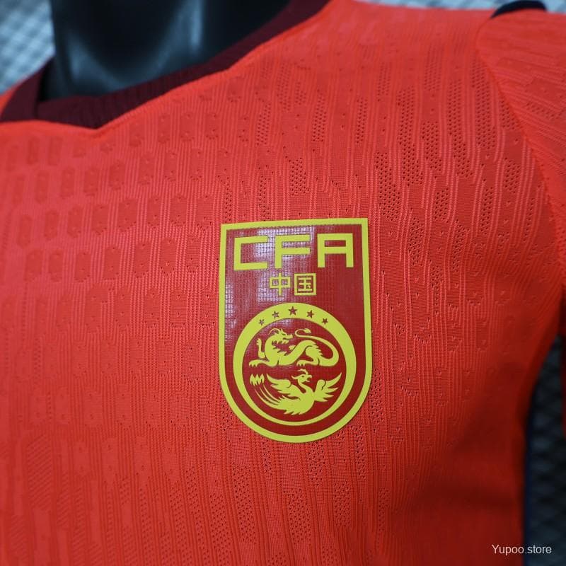 Player Version 2026 China Red  Home Jersey — imagen 4