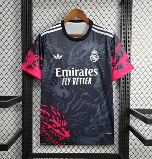 24/25 Real Madrid Black/Red Dragon Special Jersey — Real Madrid Club de Fútbol