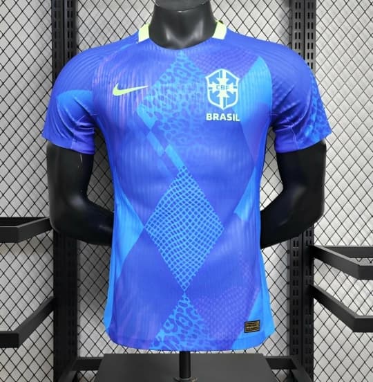 25/26 Player Version Brazil Blue Jersey — Selección de fútbol de Brasil