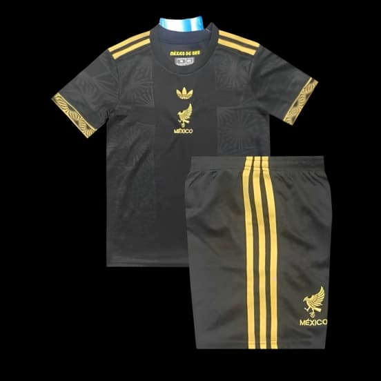 2025 Kids Mexico Gold Cup Black Special Jersey — Selección de fútbol de México