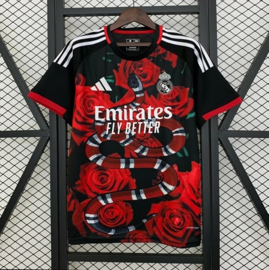 25/26 Real Madrid Special Red Rose Jersey — jersey