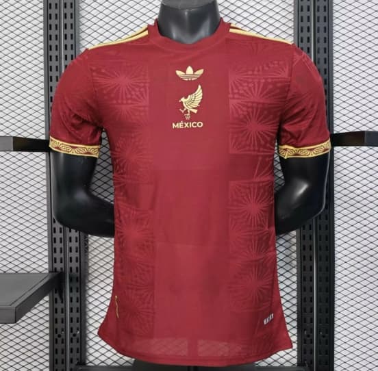 Player Version 2025 Mexico Gold Cup Wine Jersey — Selección de fútbol de México