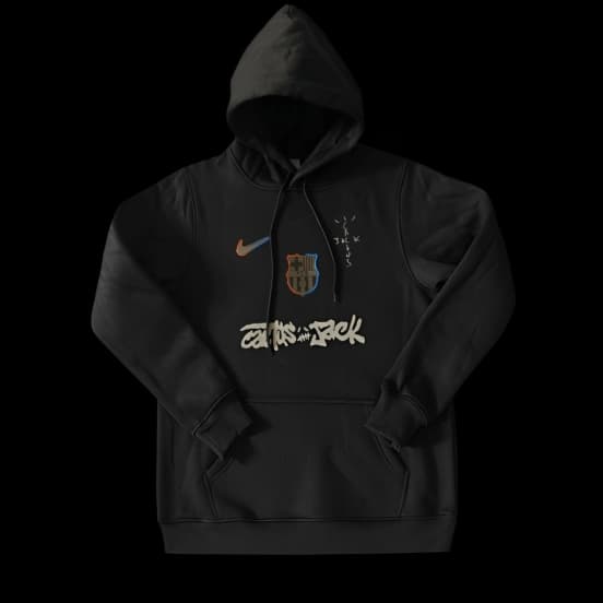 25/26 Barcelona Black Cactus Jack Hoodie -7 Colors — jersey
