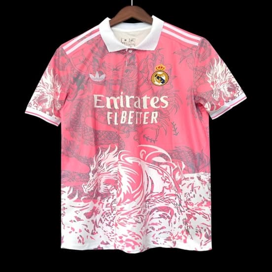 25/26 Real Madrid Pink Dragon Special Jersey — jersey