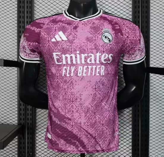 Player Version 25/26 Real Madrid Purple Pre-Match Jersey — jersey