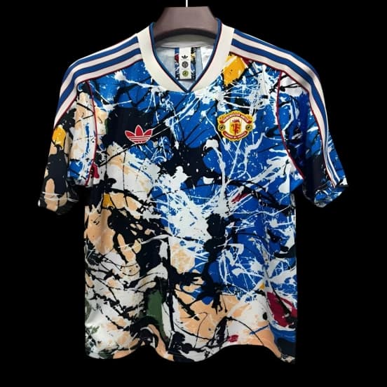 25/26 Adidas Manchester United Stone Roses Lifestyle Jersey — jersey