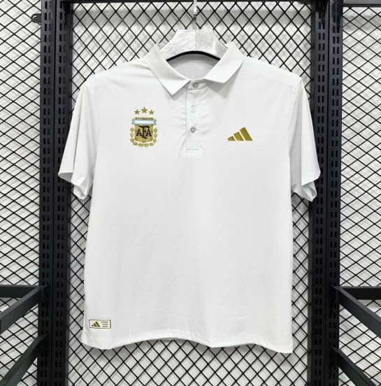 2026 Argentina White Polo Jersey — jersey