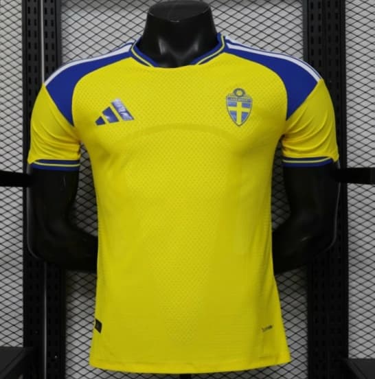Player Version 2026 Sweden Yellow with Blue Panel Home Jersey — Selección de fútbol de Suecia