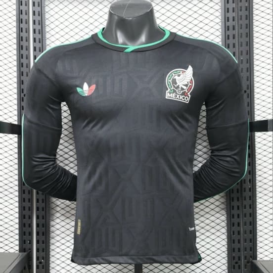 Player Version 26/27 Mexico Away  Black  Long Sleeve  Jersey — jersey