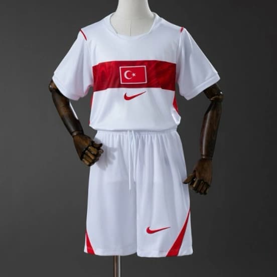 2026 Kids Turkiye Home Kit Jersey Size 16-28 — Selección de fútbol de Turquía