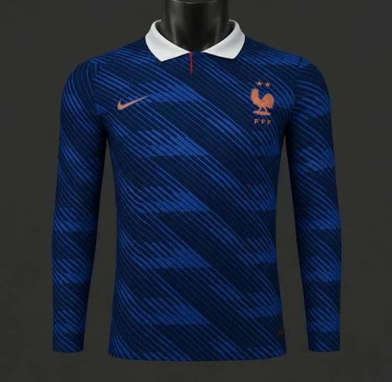 Player Version 2026 France Home Long Sleeve Jersey — Selección de fútbol de Francia