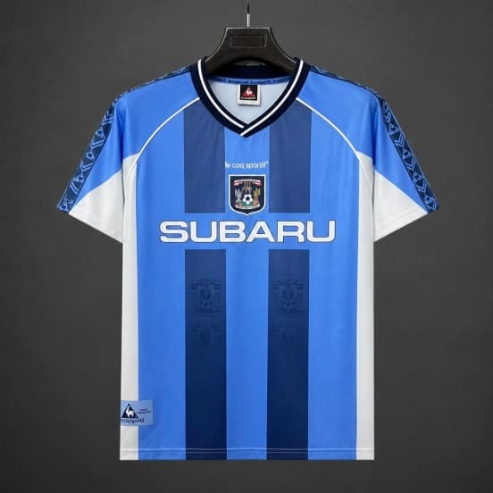 Retro 1995/97 Coventry City Sky Blue & Navy Stripe Home Jersey — Coventry City Football Club