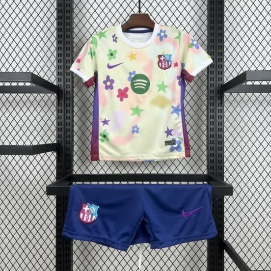 2025/26 Kids Barcelona Flower Special Edition Jersey — jersey