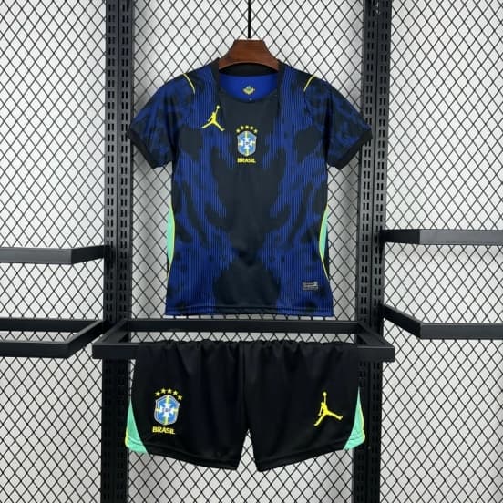2026 Kids Brazil World Cup Away Kit — jersey
