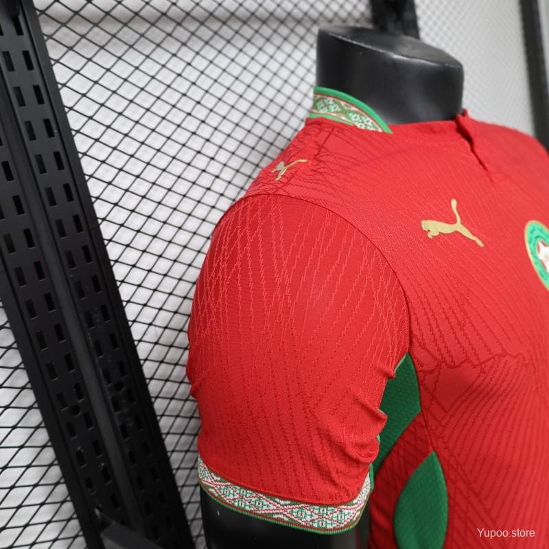 Player Version 26/27 Morocco Red & Green Home Jersey — imagen 7