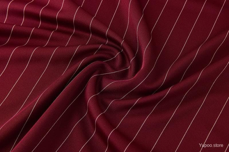 26/27  Arsenal  Maroon Pinstripe Short Sleeve+Soccer Shorts — imagen 18