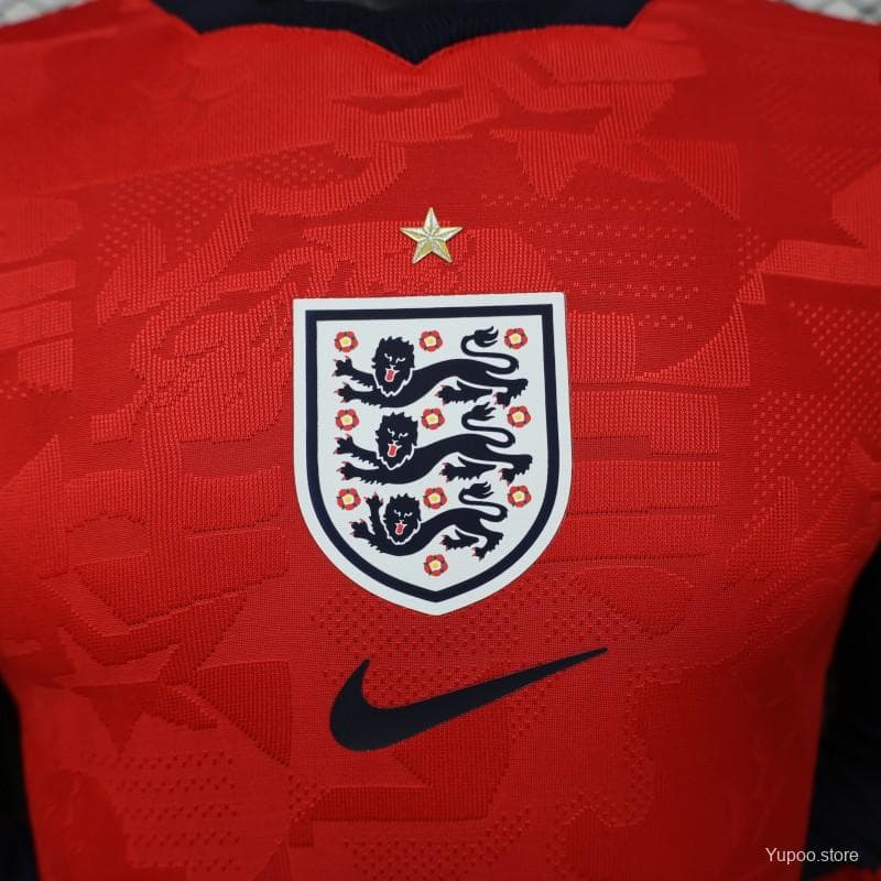 Player Version 26/27 England Away Red Long Sleeve Jersey — imagen 8