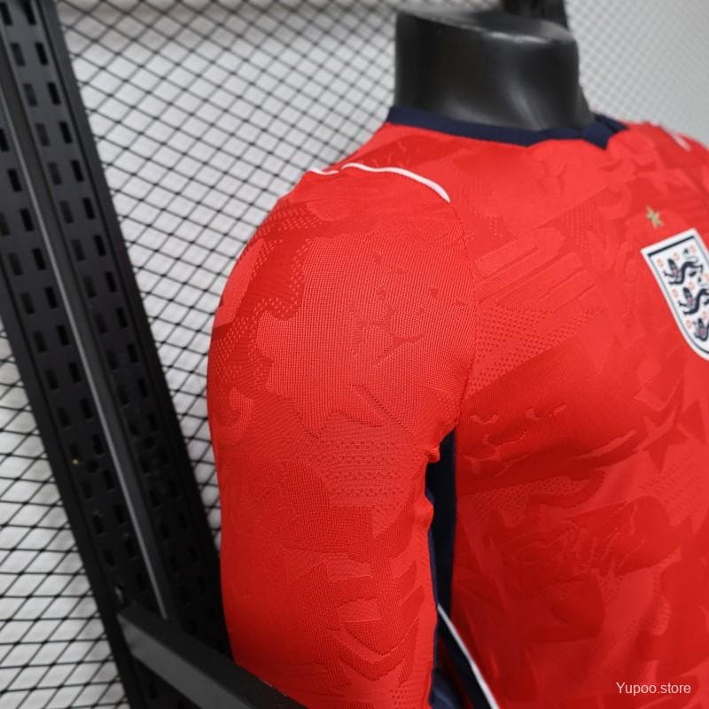 Player Version 26/27 England Away Red Long Sleeve Jersey — imagen 5