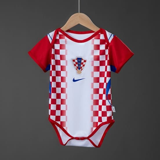 26/27 Croatia Baby Home Jersey 9/12 — Selección de fútbol de Croacia