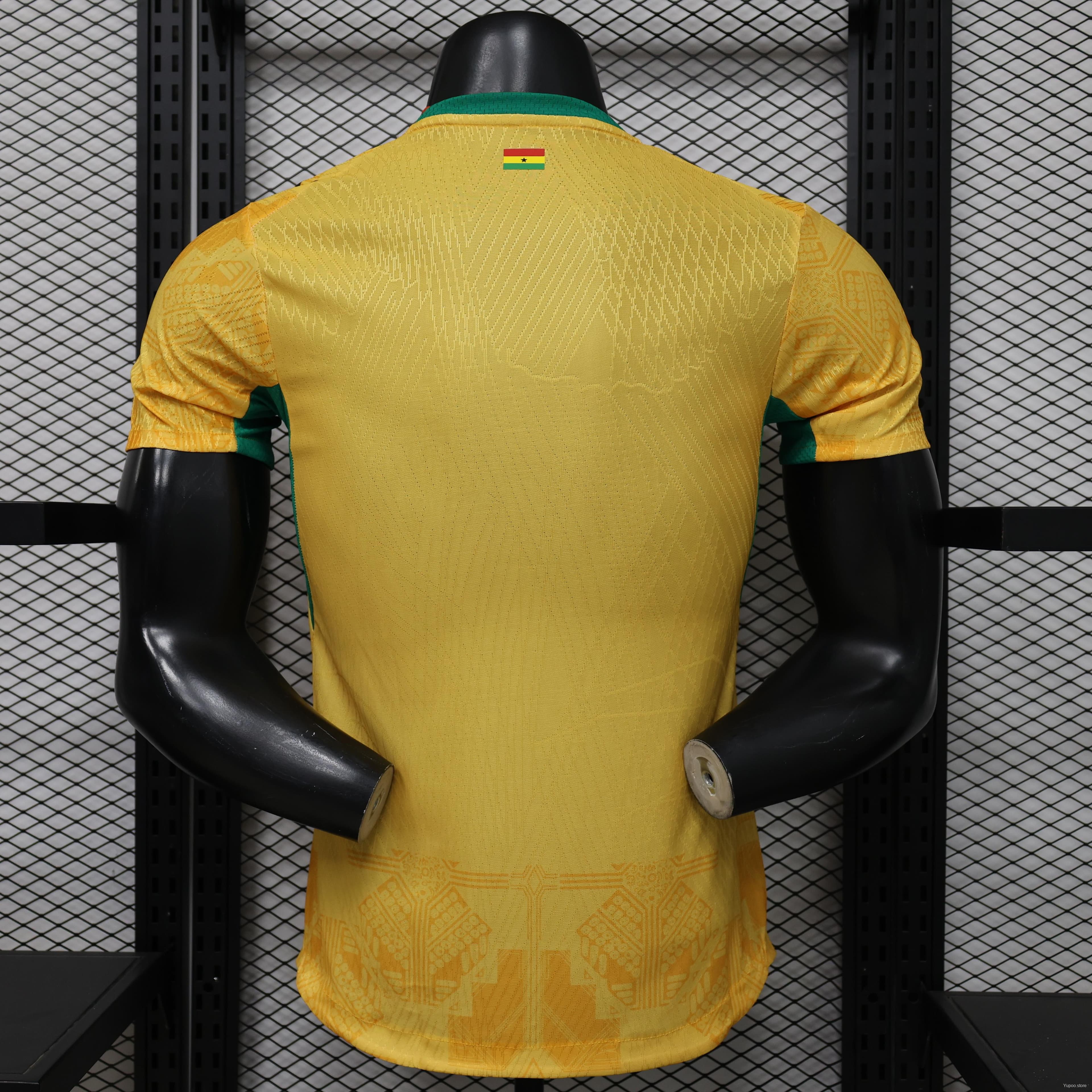 Player Version 26/27 Ghana  Away  Yellow & Green/Red Accent Jersey — imagen 2