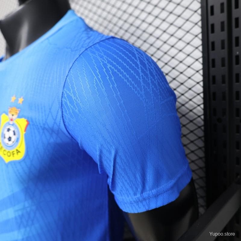 Player Version 26/27 DR Congo  Sky Blue & Red  Home Jersey — imagen 5